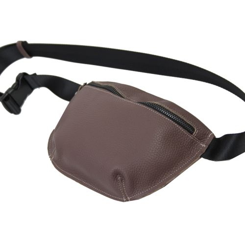 Кожаная сумка на пояс бананка Borsacomoda 908.028 Коричневая