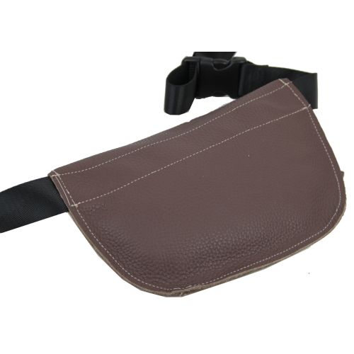Кожаная сумка на пояс бананка Borsacomoda 908.028 Коричневая