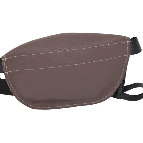 Кожаная сумка на пояс бананка Borsacomoda 908.028 Коричневая