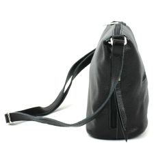 Кожаная женская сумка через плечо Borsacomoda черная 809.023