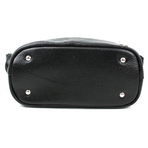 Кожаная женская сумка через плечо Borsacomoda черная 809.023