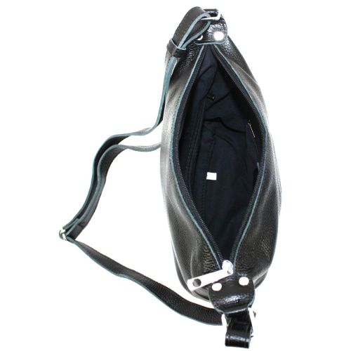 Кожаная женская сумка через плечо Borsacomoda черная 809.023