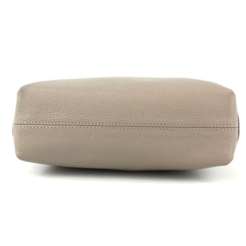 Небольшая женская кожаная сумка Borsacomoda 810.018 Бежевая