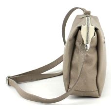 Небольшая женская кожаная сумка Borsacomoda 810.018 Бежевая