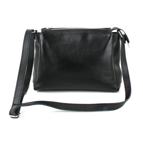 Женская кожаная сумка через плечо Borsacomoda черный