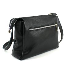 Женская кожаная сумка через плечо Borsacomoda черный