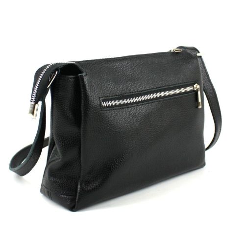 Женская кожаная сумка через плечо Borsacomoda черный