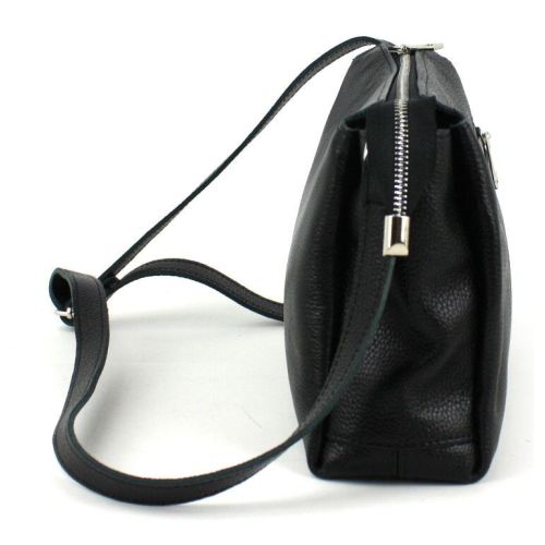 Женская кожаная сумка через плечо Borsacomoda черный