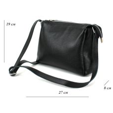 Женская кожаная сумка через плечо Borsacomoda черный