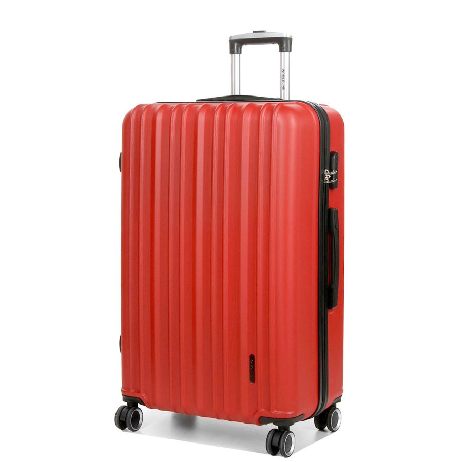 Чемодан поликарбонат Большой (L) Airtex 623 98л 76x49x29см Красный (Red)