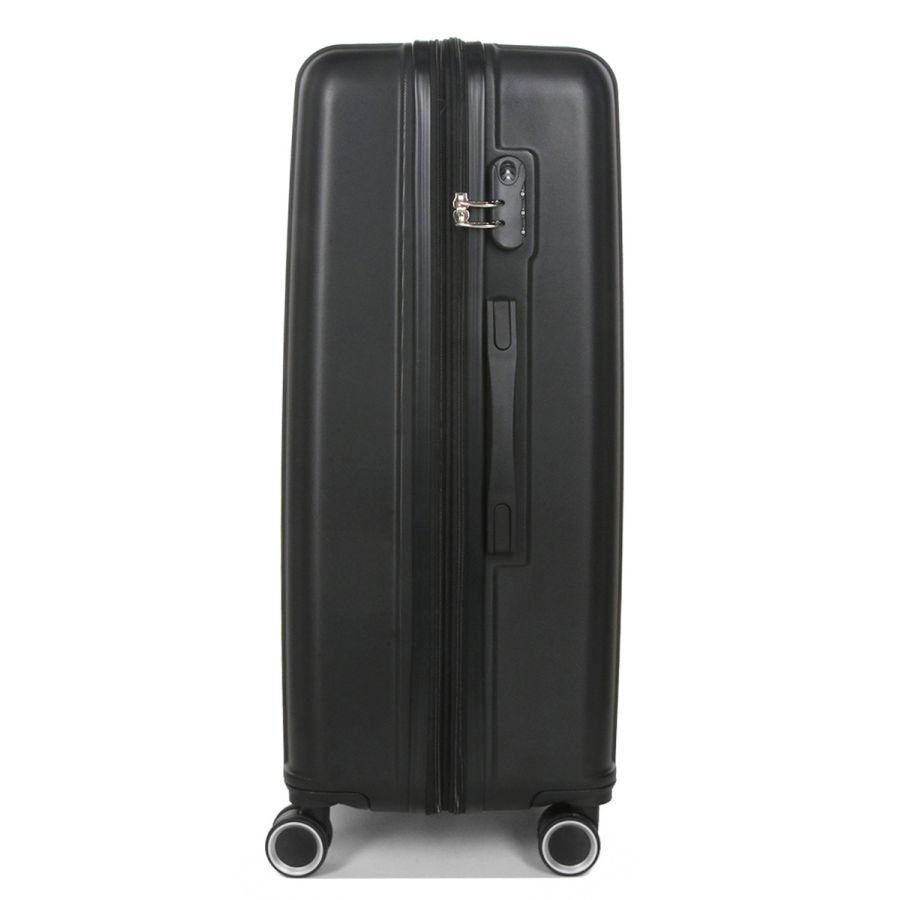 Чемодан поликарбонат Большой (L) Airtex 623 98л 76x49x29см Черный (Black)