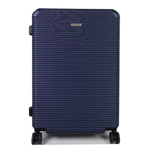 Чемодан дорожный Гигант (XL) поликарбонат Airtex 968 110л 75х50х30 см Темно-синий (Dark blue)