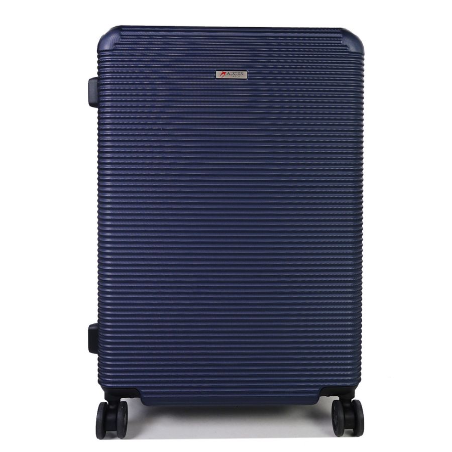 Чемодан дорожный Гигант (XL) поликарбонат Airtex 968 110л 75х50х30 см Темно-синий (Dark blue)