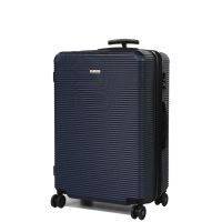 Чемодан дорожный гигант (XL) поликарбонат Airteх 968 110л 75х50х30 см Темно-синий (Dark blue)