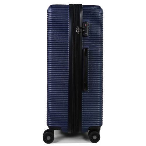 Чемодан дорожный Гигант (XL) поликарбонат Airtex 968 110л 75х50х30 см Темно-синий (Dark blue)
