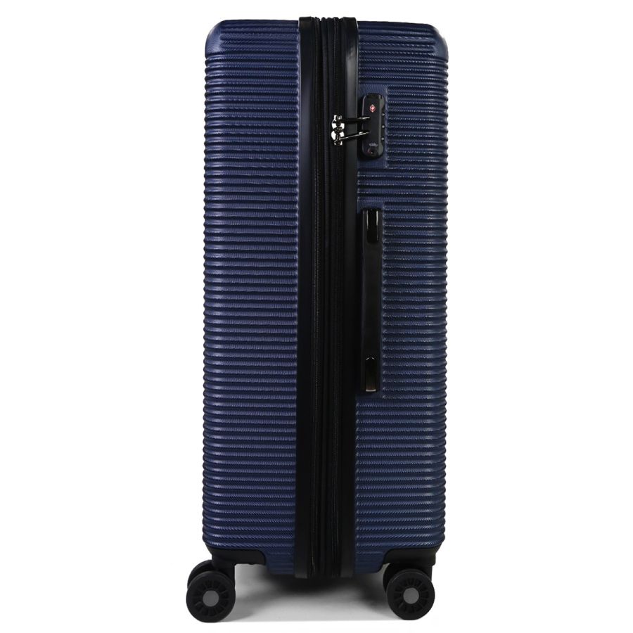 Чемодан дорожный Гигант (XL) поликарбонат Airtex 968 110л 75х50х30 см Темно-синий (Dark blue)