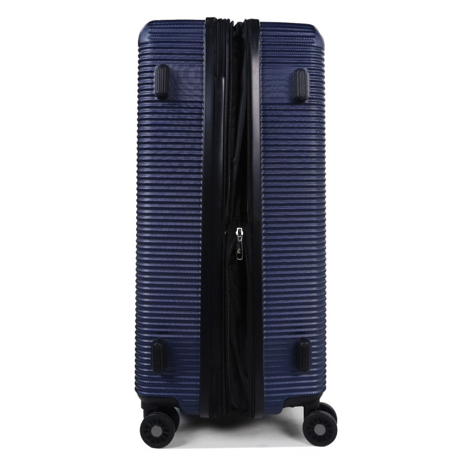 Чемодан дорожный Гигант (XL) поликарбонат Airtex 968 110л 75х50х30 см Темно-синий (Dark blue)