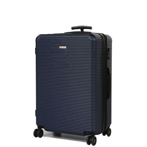 Чемодан дорожный Гигант (XL) поликарбонат Airtex 968 110л 75х50х30 см Темно-синий (Dark blue)