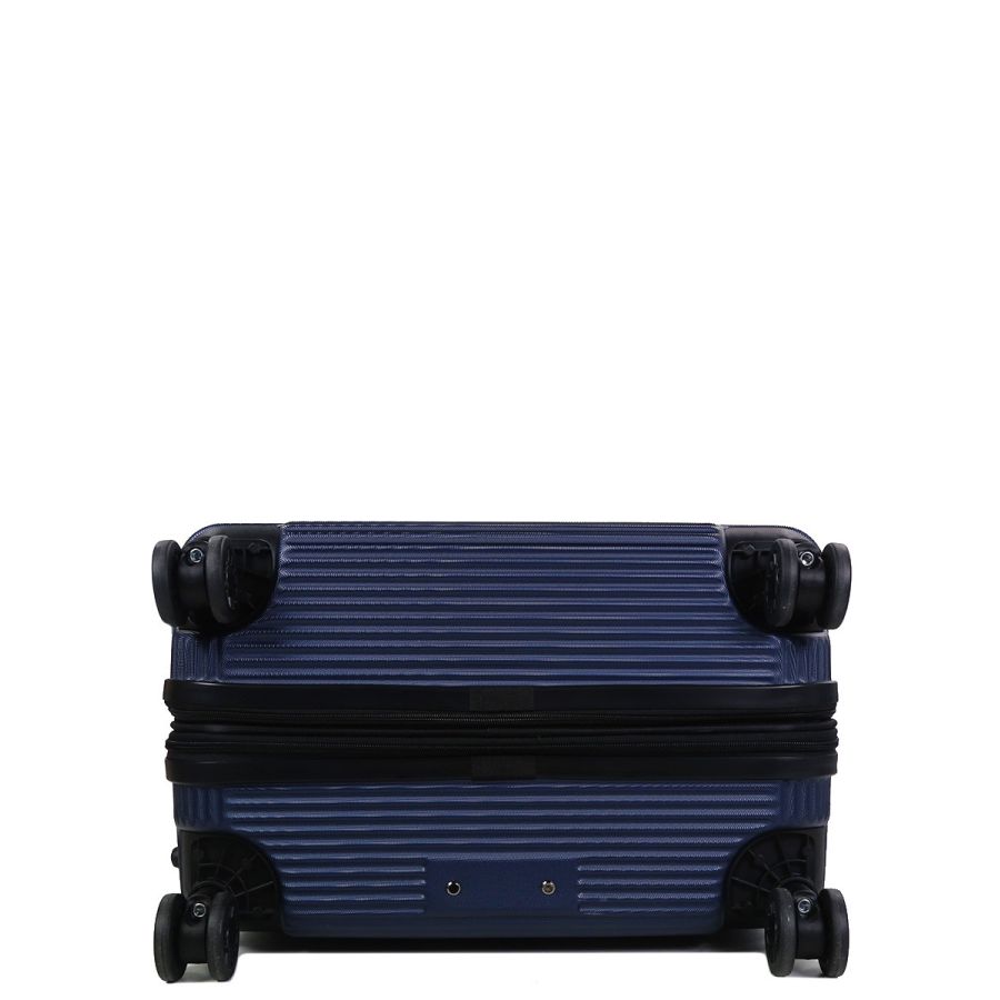 Чемодан дорожный Гигант (XL) поликарбонат Airtex 968 110л 75х50х30 см Темно-синий (Dark blue)