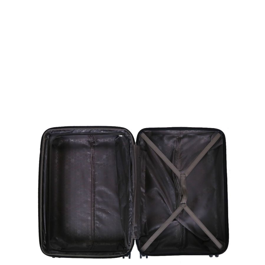 Чемодан дорожный Гигант (XL) поликарбонат Airtex 968 110л 75х50х30 см Темно-синий (Dark blue)