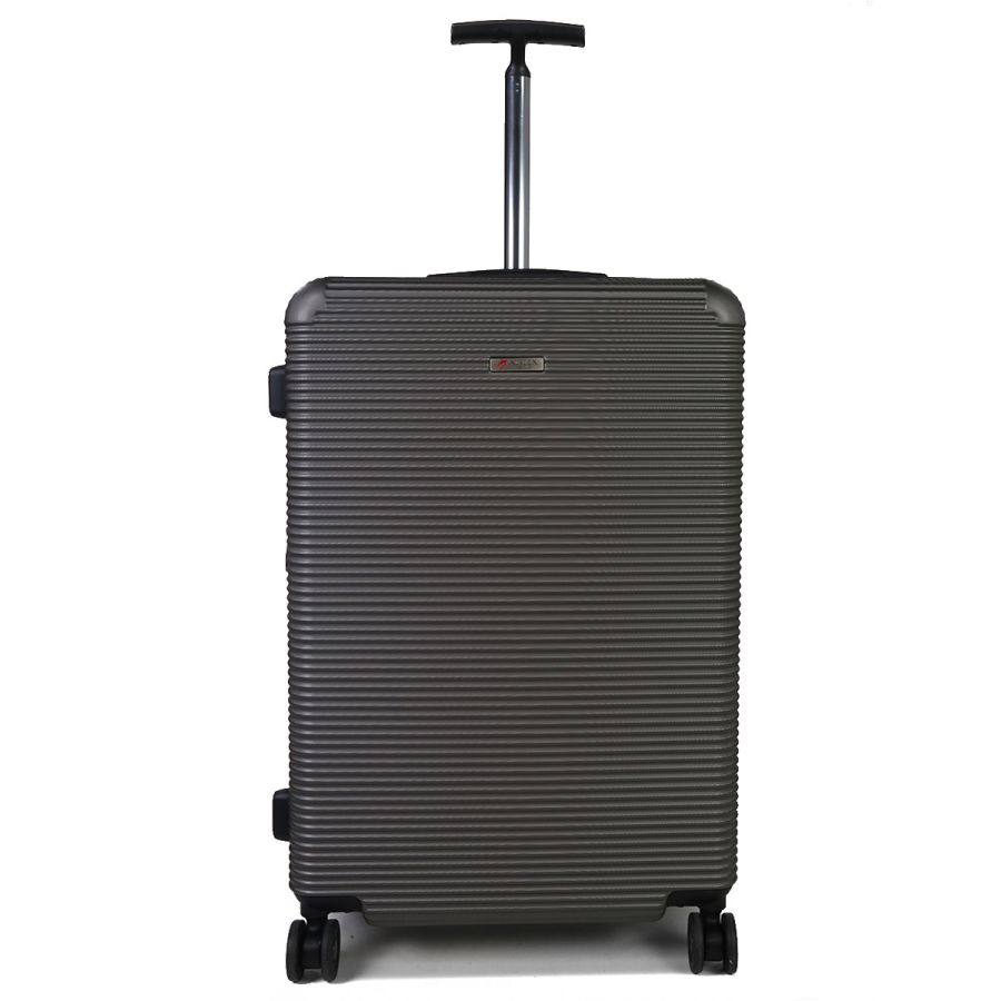 Чемодан дорожный Гигант (XL) Поликарбонат Airtex 968 110л 75х50х30 см Темно-серый (Dark grey)