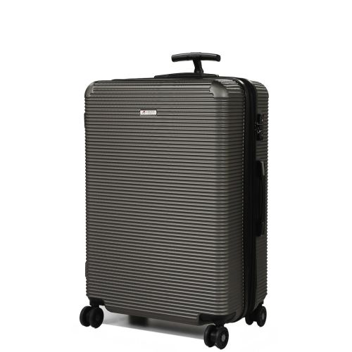 Чемодан дорожный Гигант (XL) Поликарбонат Airtex 968 110л 75х50х30 см Темно-серый (Dark grey)