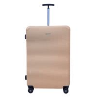 Чемодан дорожный гигант (XL) поликарбонат Airteх 968 110л 75х50х32см Шампань