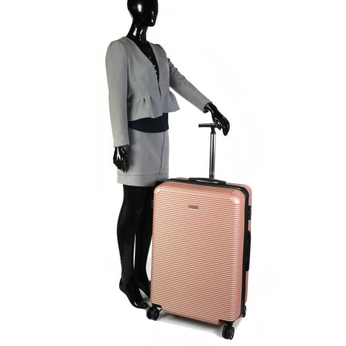 Чемодан дорожный Гигант (XL) Поликарбонат Airtex 968 110л 75x50x32см Шампань