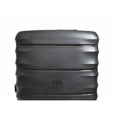 Чемодан дорожный Гигант (XL) Полипропилен Airteх 242 115л 76,5х52,5х33см Черный (Black)