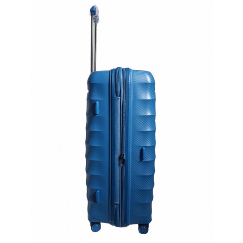 Чемодан дорожный Гигант (XL) Полипропилен Airtex 242 115л 76,5x52,5x33см Синий (Blue)