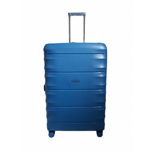 Чемодан дорожный Гигант (XL) Полипропилен Airtex 242 115л 76,5x52,5x33см Синий (Blue)