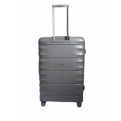 Чемодан дорожный Гигант (XL) Полипропилен Airtex 242 115л 76,5x52,5x33см Серый (Grey)