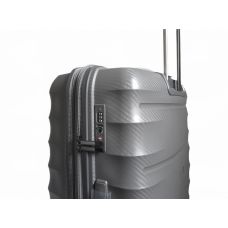 Чемодан дорожный Гигант (XL) Полипропилен Airteх 242 115л 76,5х52,5х33см Серый (Grey)
