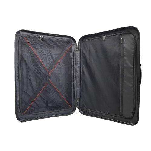 Чемодан дорожный Гигант (XL) Полипропилен Airtex 245 108л 77x52x31см Черный (Black)