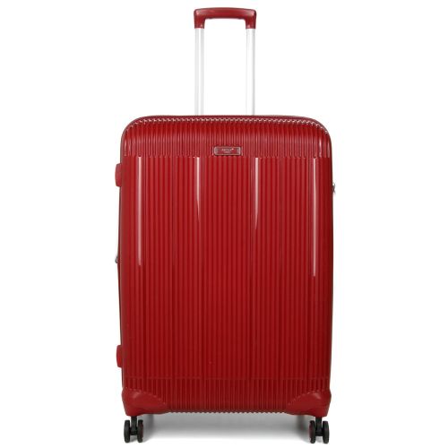 Чемодан дорожный Большой (L) Полипропилен Airtex 637 96 л 75х49х29 Красный (Red)