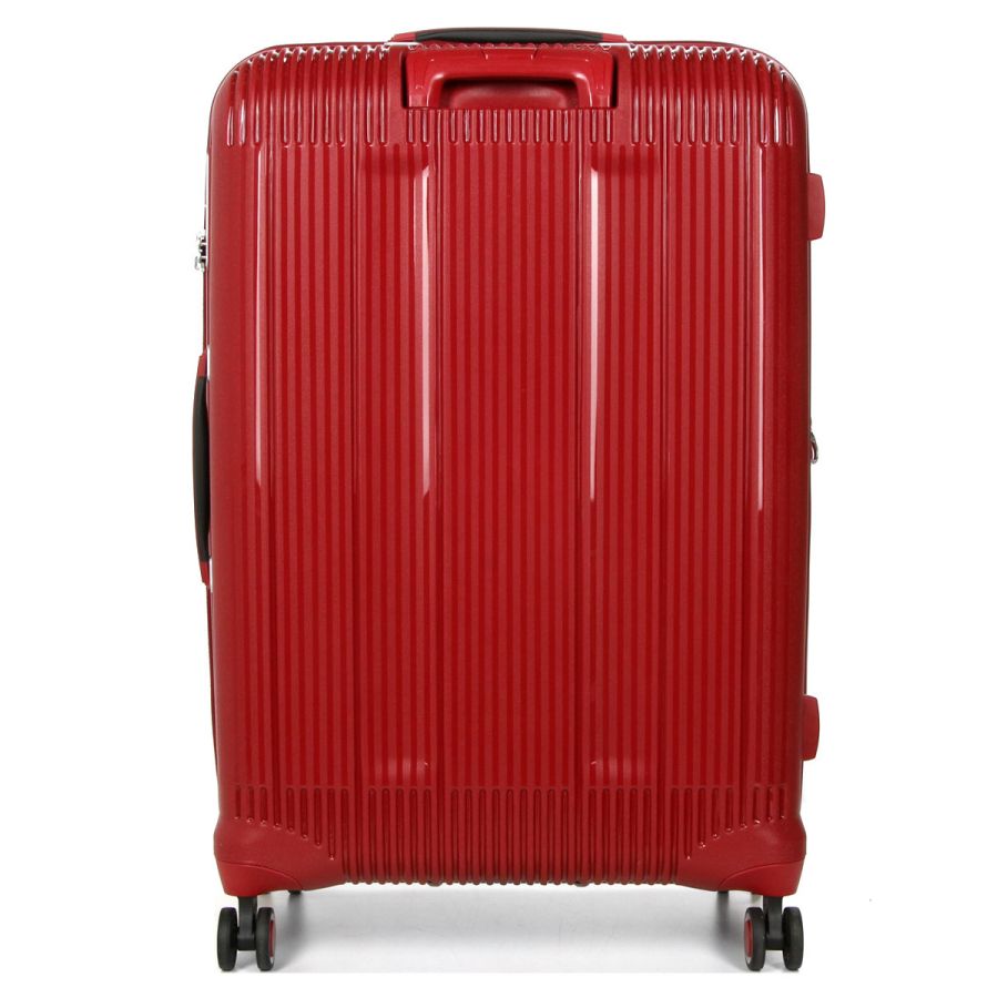 Чемодан дорожный Большой (L) Полипропилен Airtex 637 96 л 75х49х29 Красный (Red)