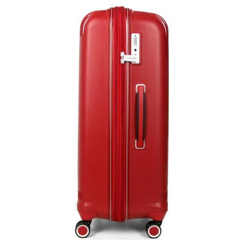 Чемодан дорожный Большой (L) Полипропилен Airtex 637 96 л 75х49х29 Красный (Red)