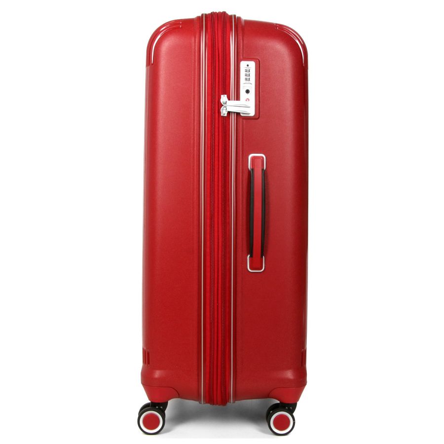 Чемодан дорожный Большой (L) Полипропилен Airtex 637 96 л 75х49х29 Красный (Red)