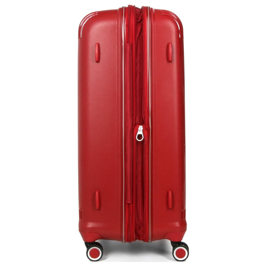 Чемодан дорожный Большой (L) Полипропилен Airtex 637 96 л 75х49х29 Красный (Red)