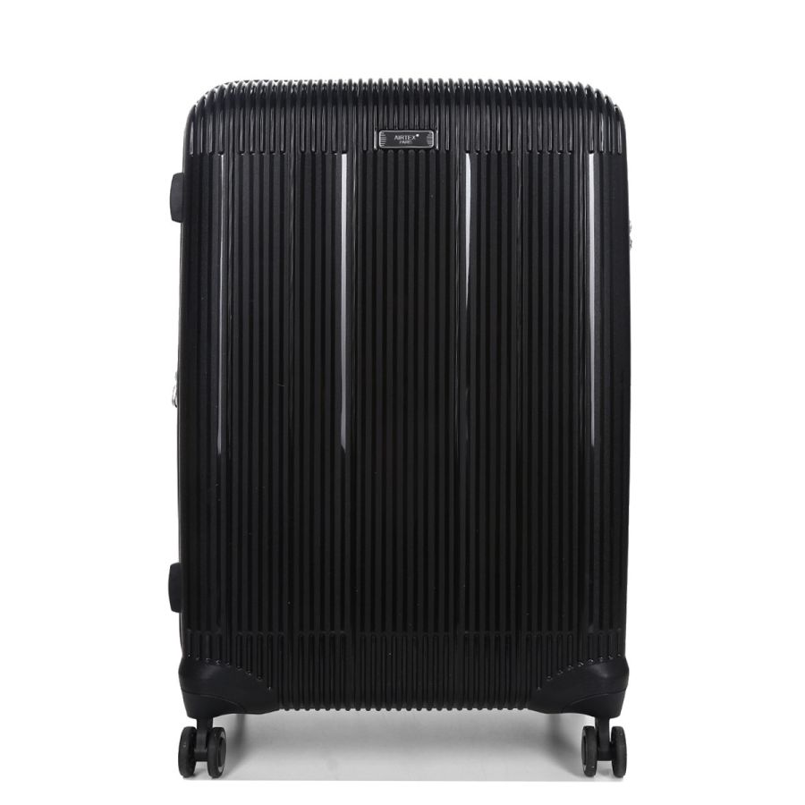 Чемодан дорожный Большой (L) Полипропилен Airtex 637 96 л 75х49х29 Черный (Black)
