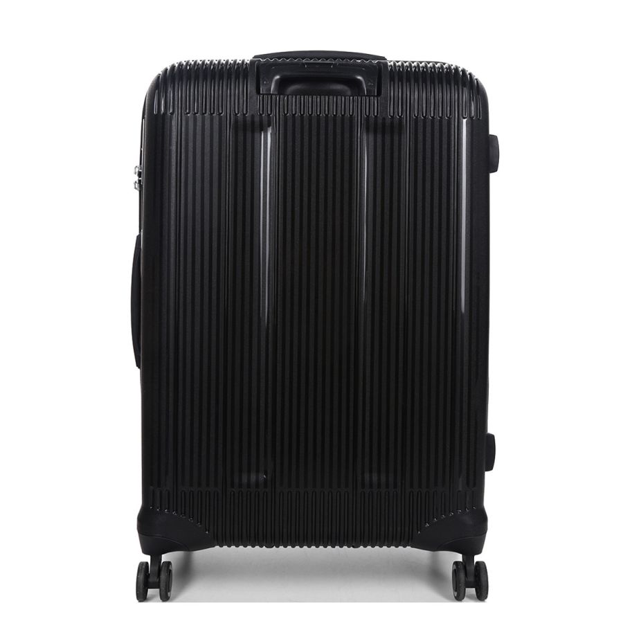 Чемодан дорожный Большой (L) Полипропилен Airtex 637 96 л 75х49х29 Черный (Black)