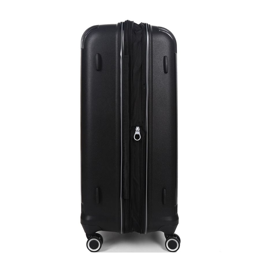 Чемодан дорожный Большой (L) Полипропилен Airtex 637 96 л 75х49х29 Черный (Black)