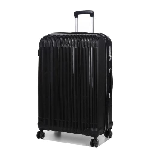 Чемодан дорожный Большой (L) Полипропилен Airtex 637 96 л 75х49х29 Черный (Black)