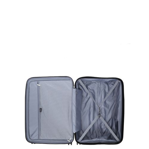 Чемодан дорожный Большой (L) Полипропилен Airtex 637 96 л 75х49х29 Черный (Black)