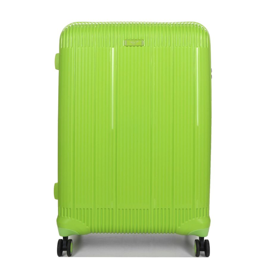 Чемодан дорожный Большой (L) Полипропилен Airtex 637 96 л 75х49х29 Салатовый (Limon)