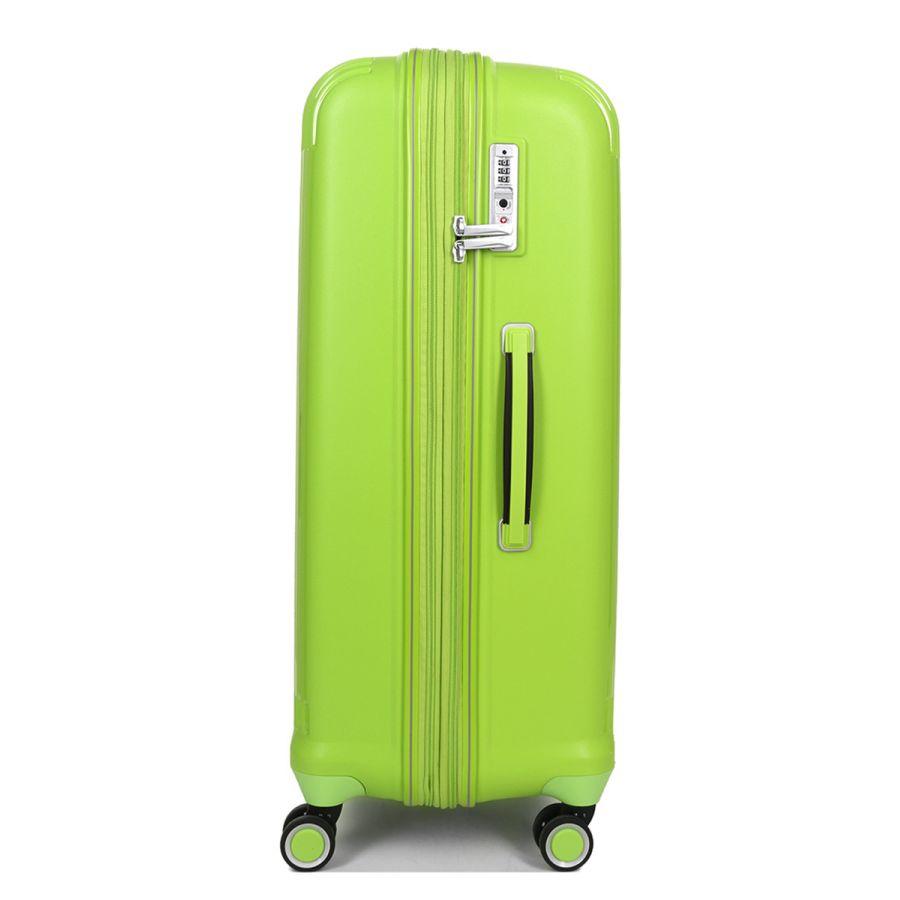 Чемодан дорожный Большой (L) Полипропилен Airtex 637 96 л 75х49х29 Салатовый (Limon)