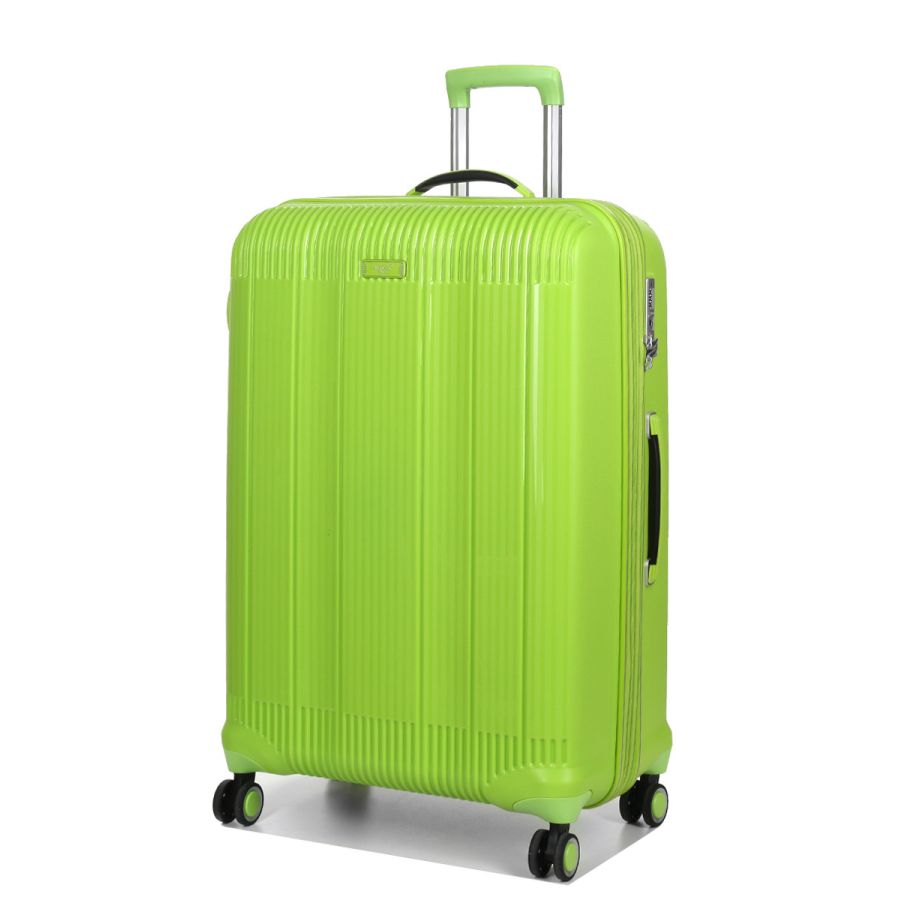 Чемодан дорожный Большой (L) Полипропилен Airtex 637 96 л 75х49х29 Салатовый (Limon)