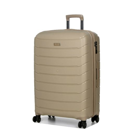 Чемодан дорожный Большой (L) Полипропилен Snowball 61303 Cologne 92,5 л 75х49х28 см Шампань