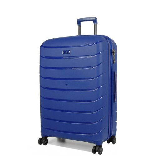 Чемодан дорожный большой (L) полипропилен Snowball 61303 Cologne 92,5 л 75х49х28 см Синий