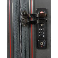 Чемодан дорожный большой (L) полипропилен Snowball 61303 Cologne 92,5 л 75х49х28 см Серый